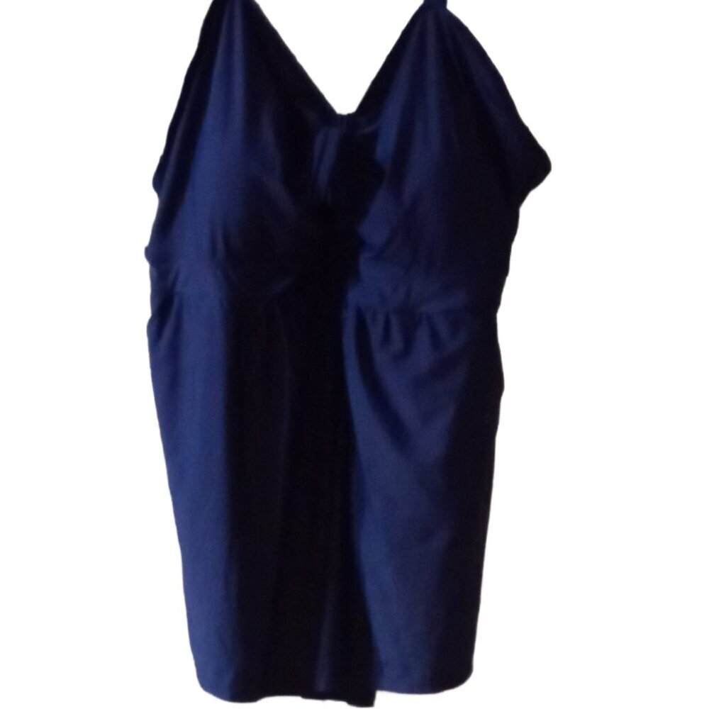NWT Plus Size 30 Royal Purple Swim Dress - Picture 2 of 4